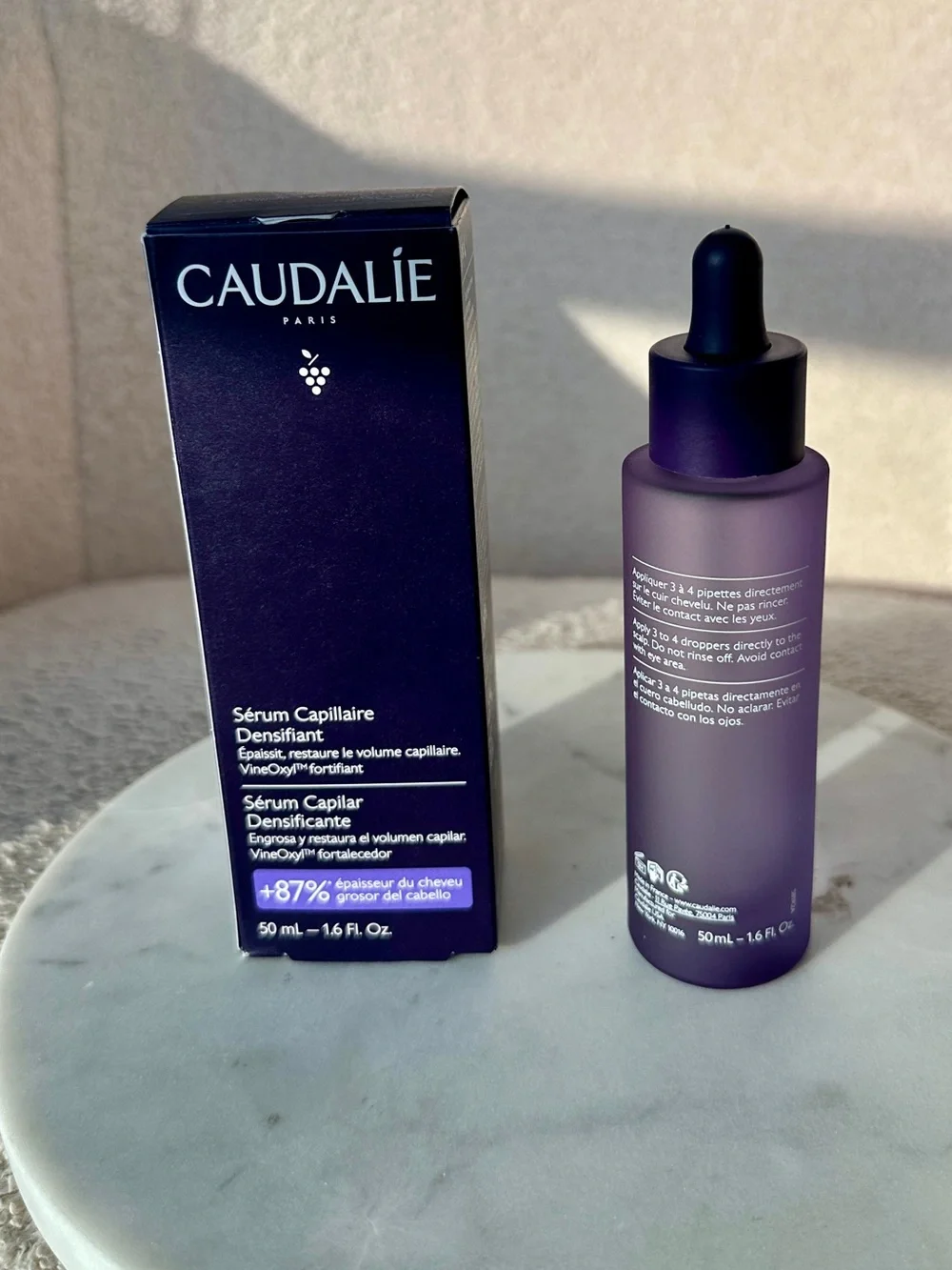 Caudalie Hair Density Serum for All Hair Types Thinning w Soothing Peptides NEW